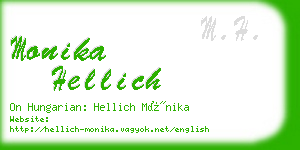 monika hellich business card